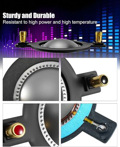 Diaphragm Fit for Timpano Tempesta TPT-RPDH2000 TPT-DH2000 Horn Driver, Voice Coil Tweeter Diaphragm 2Pcs in Saudi Arabia