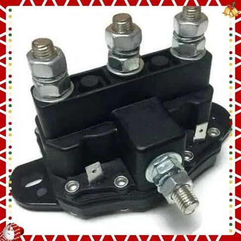 12V ATV Winch Motor Solenoid Reversing Relay - 6 Terminal CH24450 24450BX 31-8970 Heavy Duty Winch Accessory in Saudi Arabia
