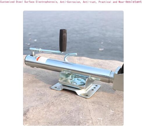 Trailer Jack Wheel - Heavy Duty Marine Swivel Trailer Jack, Swivel Trailer Wheels, Galvanized Support Wheel for Heavy Loads, 15Cm Wheel, 540Kg, Adjustable and in Kuwait