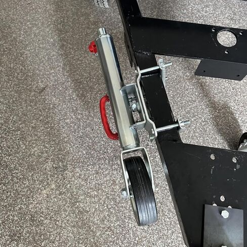 Swivel Trailer Jockey Wheel - Robust Boat Trailer Jockey Wheel with 20 Cm Wheels, Heavy-Duty Bolt-On Swivel Jack, 25.4 Cm Stroke, 750 Kg Telescopic Jockey Whee in Kuwait