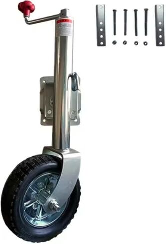 Swivelling Trailer Jockey Wheel Load Capacity 680Kg Jockey Wheel 254X80Mm Side Rocker Automatic Trailer Jockey Wheel Robust and Adjustable Jockey Wheel with Cl,A in Kuwait