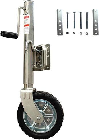 Swivelling Trailer Jockey Wheel Load Capacity 680Kg Jockey Wheel 254X80Mm Side Rocker Automatic Trailer Jockey Wheel Robust and Adjustable Jockey Wheel with Cl,A in Saudi Arabia