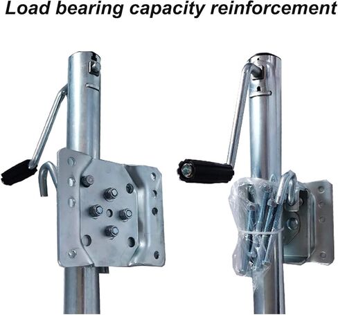 Swivelling Trailer Jockey Wheel Load Capacity 680Kg Jockey Wheel 254X80Mm Side Rocker Automatic Trailer Jockey Wheel Robust and Adjustable Jockey Wheel with Cl,A in Saudi Arabia
