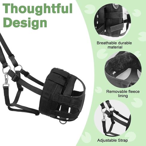 كمامة رعي للخيول بأشرطة قابلة للتعديل، كمامة رعي خيول مريحة وخفيفة الوزن وقابلة للتنفس (أسود، كامل) in Kuwait