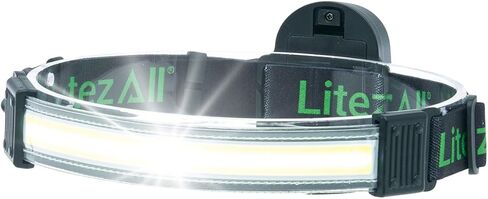 LitezAll Tactical LED Headlamp with Adjustable Headband, Flat Battery Powered Headlamp for Hiking, Camping, Emergency Use – Hands-Free Outdoor Light for Camping Lights & Lanterns Setups in Kuwait
