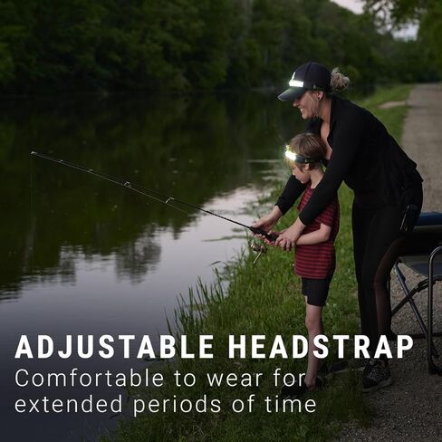 LitezAll Tactical LED Headlamp with Adjustable Headband, Flat Battery Powered Headlamp for Hiking, Camping, Emergency Use – Hands-Free Outdoor Light for Camping Lights & Lanterns Setups in Kuwait