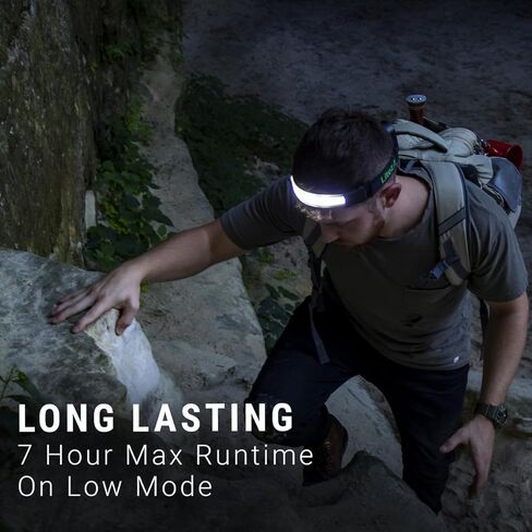 LitezAll Tactical LED Headlamp with Adjustable Headband, Flat Battery Powered Headlamp for Hiking, Camping, Emergency Use – Hands-Free Outdoor Light for Camping Lights & Lanterns Setups in Kuwait