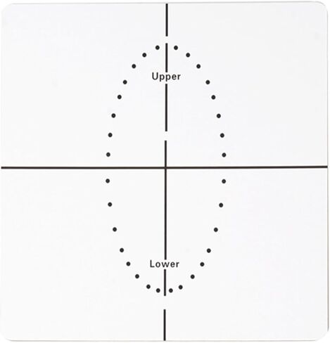 Dentals Rubber Dam Punching Hole Positioning Board Barrier Template Dentals Lab Instrument Tool For Accurate Orals Treatments in Kuwait