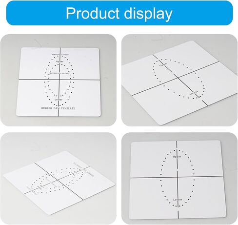 Dentals Rubber Dam Punching Hole Positioning Board Barrier Template Dentals Lab Instrument Tool For Accurate Orals Treatments in Kuwait