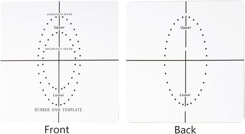 Dentals Rubber Dam Punching Hole Positioning Board Barrier Template Dentals Lab Instrument Tool For Accurate Orals Treatments in Kuwait