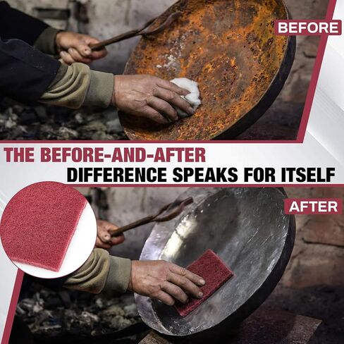 وسادات جرجر للأغراض العامة الدقيقة مقاس 30 قدمًا × 6 بوصات 7447 لفة كبيرة من مادة الكشط الكاشطة اليدوية صنفرة يدوية غير قابلة للخدش منسوجة من أكسيد الألومنيوم وقابلة للقطع وسطح تنظيف وإعداد المطبخ وتنظيف الجرجرة in Kuwait