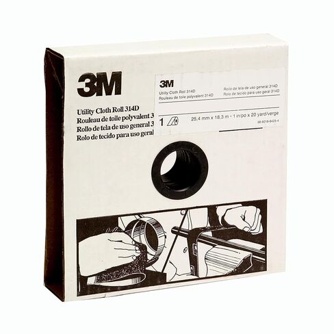 3M Utility Cloth Roll 314D, 1 in x 20 yd P240 J-weight, Maroon in Saudi Arabia