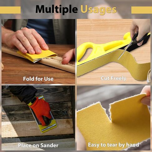 2-3/4 Inch Longboard Sandpaper Roll, Total 25 Yards Hook and Loop Sanding Paper 80 120 180 220 320 Grit, Continuous Rolls for Automotive, Woodworking and Hand Sanding Blocks in Kuwait