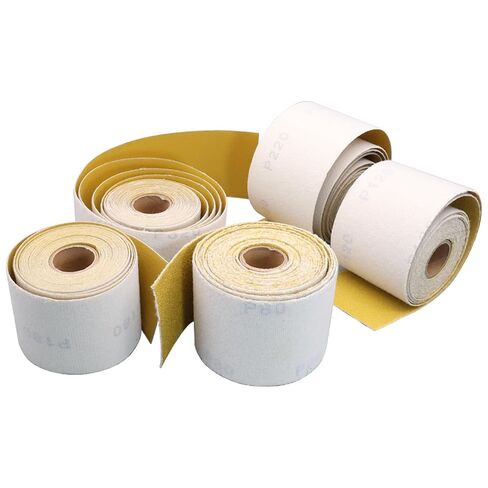 2-3/4 Inch Longboard Sandpaper Roll, Total 25 Yards Hook and Loop Sanding Paper 80 120 180 220 320 Grit, Continuous Rolls for Automotive, Woodworking and Hand Sanding Blocks in Kuwait