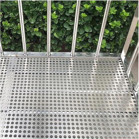 304 Stainless Steel Perforated Sheet 80x100 cm - Balcony Protection, Cat Safety Net, Weather-Resistant Industrial Metal Plate for Outdoor Use in Kuwait