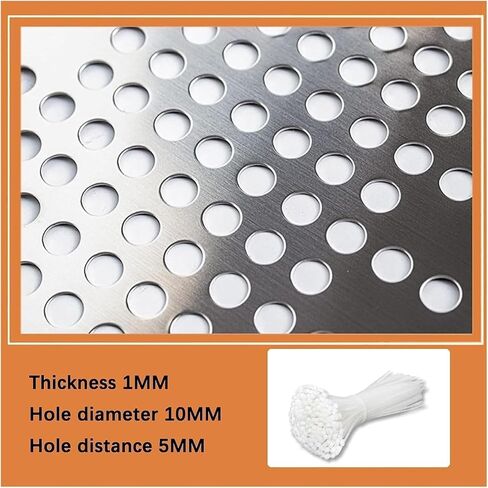 304 Stainless Steel Perforated Sheet 80x100 cm - Balcony Protection, Cat Safety Net, Weather-Resistant Industrial Metal Plate for Outdoor Use in Kuwait