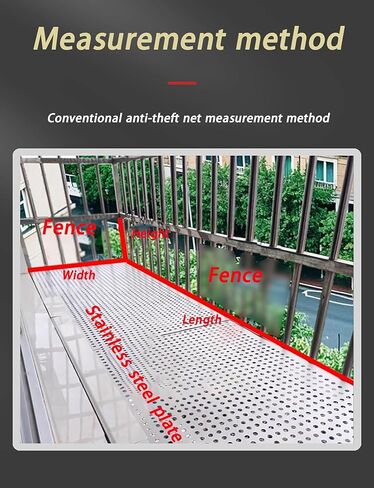 304 Stainless Steel Expanded Metal Mesh Sheet - Round Hole Perforated Panels for Balcony Railing Decoration & Protection (80x100cm) - Durable & Versatile Screen in Kuwait