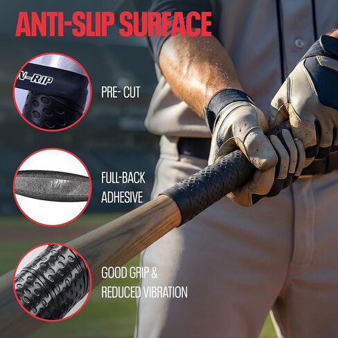 Grip-N-Rip Bat Grip Tape Baseball Bat Grip Tapes Softball Bat Wrap Grip Tape 1.1mm in Kuwait