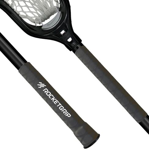 شريط قبضة ROCKETGRIP Lacrosse - قبضة عصا خالية من الغراء بدرجة احترافية (عبوتان) - تحكم ودقة معززة لأداء فائق ومتانة طويلة الأمد in Kuwait