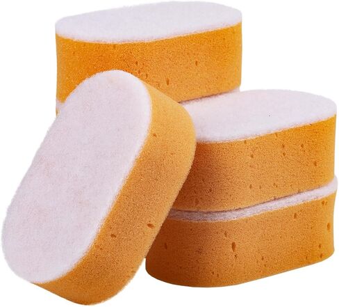 6 عبوات من إسفنجات الصنفرة الرطبة للجدران الجافة، كتل صنفرة كبيرة قابلة للغسل وقابلة لإعادة الاستخدام للجدران الجافة، إسفنجة للتحكم في الغبار للتنعيم والتشطيب وإعداد السطح، 5.5 × 4.5 × 3.1 بوصة in Kuwait