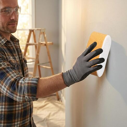 6 عبوات من إسفنجات الصنفرة الرطبة للجدران الجافة، كتل صنفرة كبيرة قابلة للغسل وقابلة لإعادة الاستخدام للجدران الجافة، إسفنجة للتحكم في الغبار للتنعيم والتشطيب وإعداد السطح، 5.5 × 4.5 × 3.1 بوصة in Kuwait