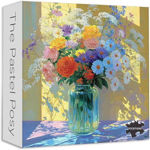 PICKFORU Sunflower Puzzles for Adults 1000 Pieces, Impossible Rainbow Flower Jigsaw Puzzles, Colorful Gradient Plant Puzzle 1000 Pieces as Wall Art Decor in Kuwait