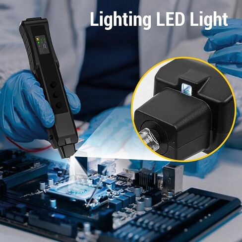 Electric Vacuum Suction Pen, Strong Adsorption Force with Replaceable Suction Heads and TFT Color Screen for Electronics Repair Laboratory Operations in Saudi Arabia