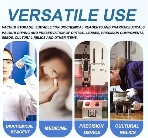 250mm Vacuum Desiccators, Small Lab Desiccator, Polycarbonate Vacuum Dryer Jar, with Double Valves, Pressure Gauge, Sealed Jar for Drying Storage in Kuwait