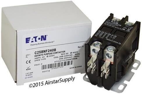 موصل Eaton Cutler-Hammer C25BNF240B، ثنائي القطب، 40 أمبير، جهد ملف 240 فولت تيار متردد in Saudi Arabia