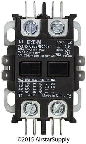 موصل Eaton Cutler-Hammer C25BNF240B، ثنائي القطب، 40 أمبير، جهد ملف 240 فولت تيار متردد in Saudi Arabia