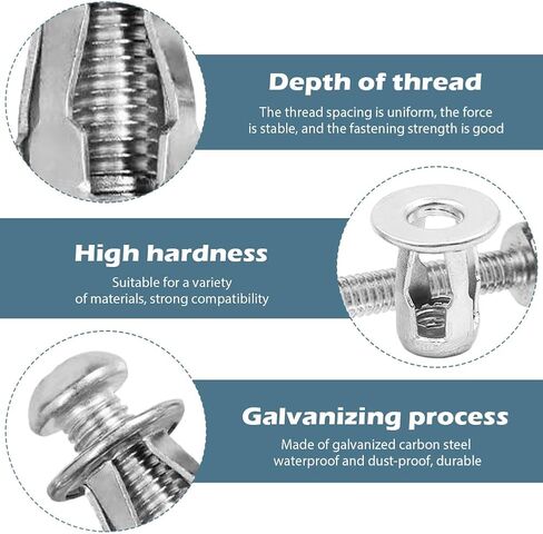 EMVANV 20 PCs Hollow Door Anchors,Hollow Metal Cavity Fixing Hollow Wall Anchors for Aluminium Cladding Sheet Steel Pipe, Iron Sheet and Hollow Plastic Sheet(Silver) in Saudi Arabia