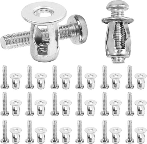 EMVANV 20 PCs Hollow Door Anchors,Hollow Metal Cavity Fixing Hollow Wall Anchors for Aluminium Cladding Sheet Steel Pipe, Iron Sheet and Hollow Plastic Sheet(Silver) in Saudi Arabia
