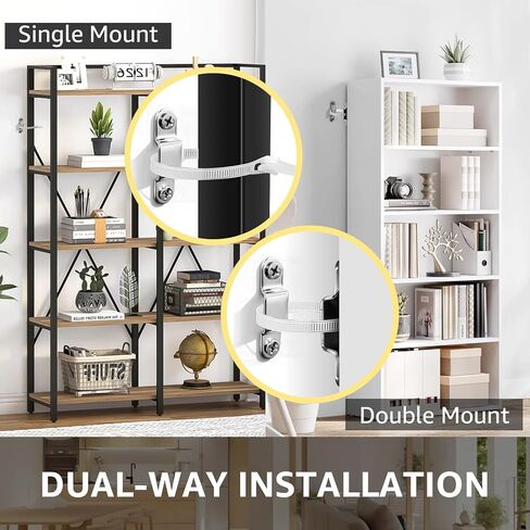 [4 عبوات] مثبتات أثاث مضادة للطرف لحماية الأطفال والسلامة من الزلازل - رفوف الملابس الآمنة، وخزائن الملابس على الحائط مع أشرطة التثبيت والسحابات in Kuwait