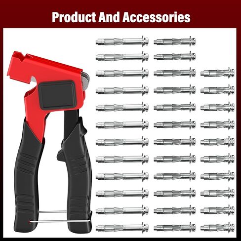 براغي مولي شديدة التحمل للجدران الجافة من BURMONG - 3 أحجام (0.12 بوصة - 1.28 بوصة) مجموعة أدوات تثبيت ومسامير معدنية مجوفة للحوائط الجافة، تتضمن أداة إعداد، تعمل على الحوائط الجافة والجدار المجوف والجص (إجمالي 34 قطعة) in Kuwait