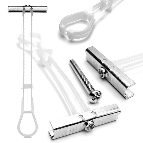 15 Pcs 1/4"-20 Toggle Bolts for Drywall, Heavy Duty Metal Strap Anchors Hold Up to 260 lbs, Wall Mounting Kit for TV, Cabinets & Shelves in Kuwait