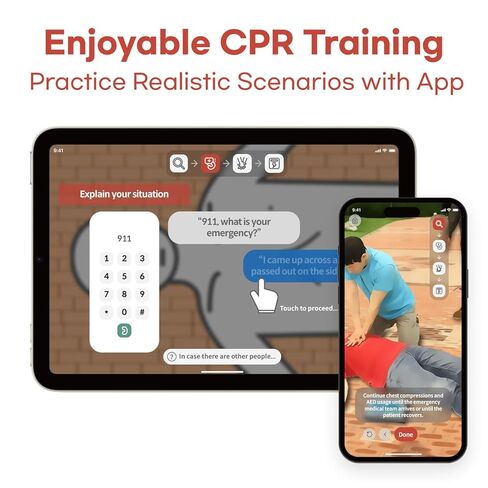 CPRCUBE PRO3 – مجموعة أدوات التدريب على الإنعاش القلبي الرئوي | جهاز ملاحظات الإنعاش القلبي الرئوي للمدربين والتدريب الجماعي in Kuwait