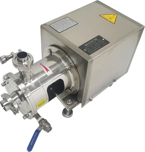 2.2KW 110V High-Shear Emulsifying Pump Single-Stage Pipeline Emulsion Pump 304 Stainless Steel Pipeline Homogenizer with 0-3m³/h Flow for Food, Cosmetic, Ink, Chemical Mixing & Dispersion in Kuwait