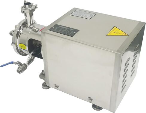2.2KW 110V High-Shear Emulsifying Pump Single-Stage Pipeline Emulsion Pump 304 Stainless Steel Pipeline Homogenizer with 0-3m³/h Flow for Food, Cosmetic, Ink, Chemical Mixing & Dispersion in Kuwait
