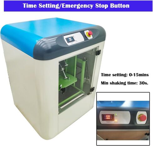 110V 60Hz Auto Paint Shaker Machine High-Speed Fully-auto Paint Mixer Machine with Manual Clamp Platform Max 5.28-Gallon Capacity for Glue Paste Mixing Blender Coating & Ink Shaking Mixing in Kuwait