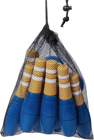 Wooden Bowling Set Bowling Game Early Learning 10 Wooden Pins Wood Bowling Game in Kuwait