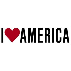 ملصق I Love America، I Heart America، ملصق ممتص للصدمات، كمبيوتر محمول، ملصق، ملصق، ارتفاع 2 بوصة × عرض 8 بوصة in Kuwait
