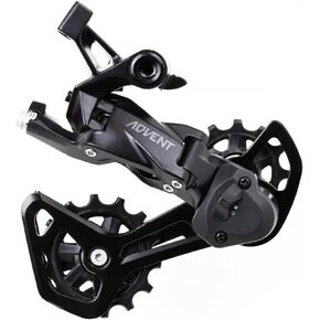 microSHIFT Advent RD-M6195M-B Rear Derailleur - 9 Speed, Medium Cage, Black, with Clutch in Kuwait