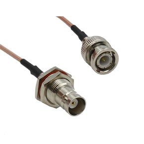 RG316 Q9 BNC ذكر أنثى كابل اقناع البلوز ضفيرة تجعيد 1 قطعة (300 سنتيمتر) in Kuwait