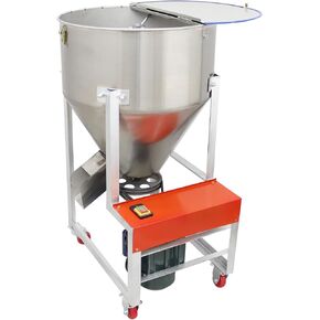 304 الفولاذ المقاوم للصدأ تغذية خلاط آلة خلط البلاستيك الحبيبي العمودي لخلط أعلاف الحيوانات والتحريك 75 كجم / 165 رطل سعة النمام 3KW 1720r / min in Kuwait