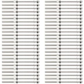 50 Pcs 3/16 Swage Threaded Stud Tensioner Length 6" for 4x4 2x2 Wood Metal Post, and 3/16 150ft Black Wire Rope and 300ft Black Wire Rope in Kuwait