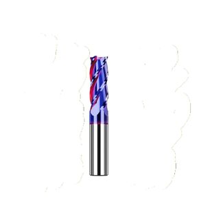 1pcs HRC65 Carbide End Mill 4 Flute Metal Milling Cutter Tool CNC Machining Coating Flat End Mills for Stainless Steel (D3.5xD4x50L) in Kuwait