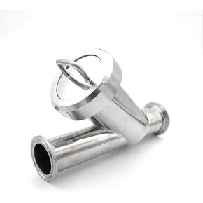 Pipe Outer Diameter 51mm SS304 Pipeline Filter Inline Y Filter Tri Clamp 64mm 100mesh in Saudi Arabia