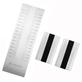 Fineness of Grind Gauge High Precision Fineness Meter with 2 Scrapers Single Channel Scale Range 0-150μm Indexing Value 5μm Recommended Range＞70μm GB/T1724-93 Standard in Kuwait