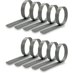 مشابك ثقب مركزية أصلية من Strapbinder HBCP12 - 3 بوصات من الفولاذ الكربوني المجلفن (10 عبوات) - مشابك مُشكَّلة مسبقًا للخراطيم والقنوات وإدارة الكابلات والمزيد in Kuwait