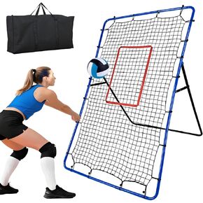 Volleyball Rebounder Net,7x4FT Volleyball Practice Net with 5 Adjustable Angles, Bounce Back Training Equipment for Bumping & Spiking, Lacrosse Baseball Soccer Trainer for Backyard in Saudi Arabia
